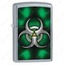Зажигалка Zippo 28853 – Biohazard Green – Street Chrome™