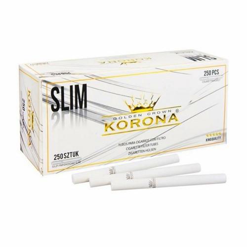 Сигаретные гильзы Korona – Slim WHITE (250 шт.)